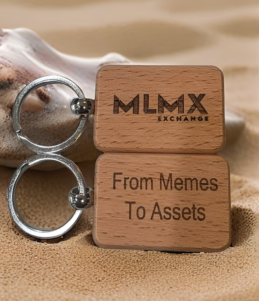 MLMX Exchange Wooden Keychain